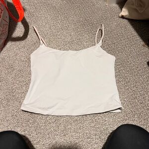 Women's White Spaghetti Strap Top